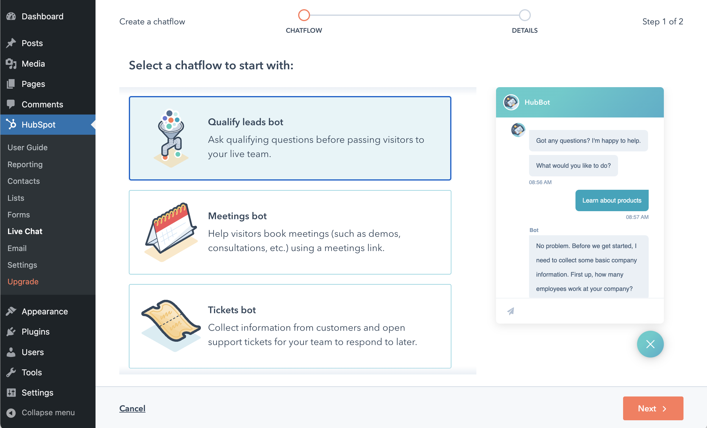 Automate Customer Service With WordPress Chatbots HubSpot